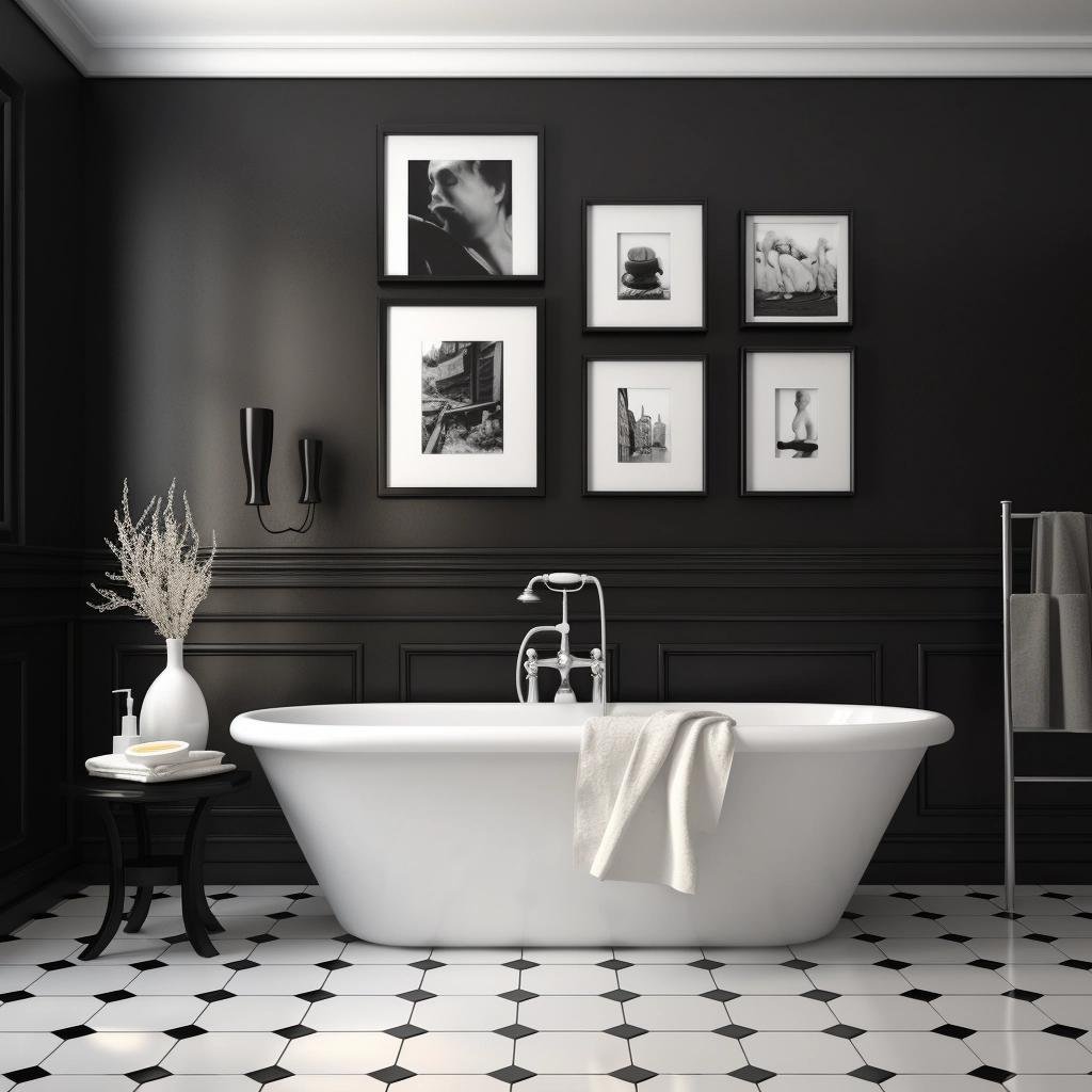 black-and-white-bathroom-wall-decor