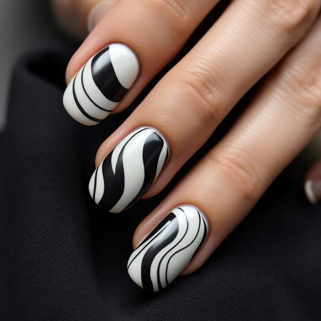 black-and-white-nail-designs