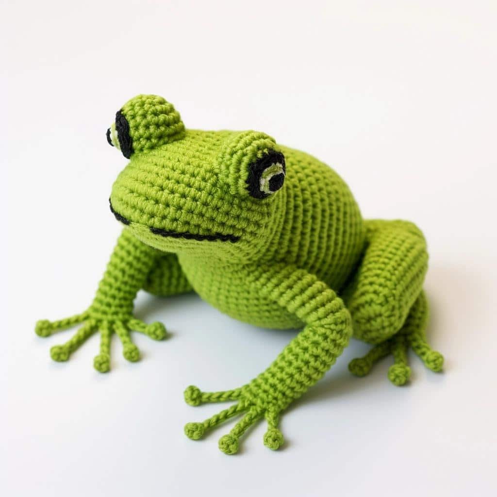 crochet-frog