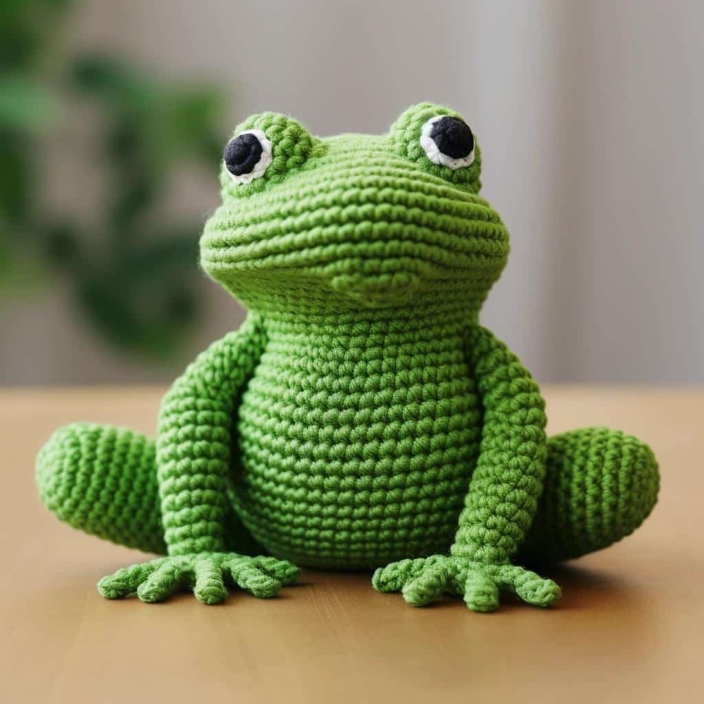 crochet-frog