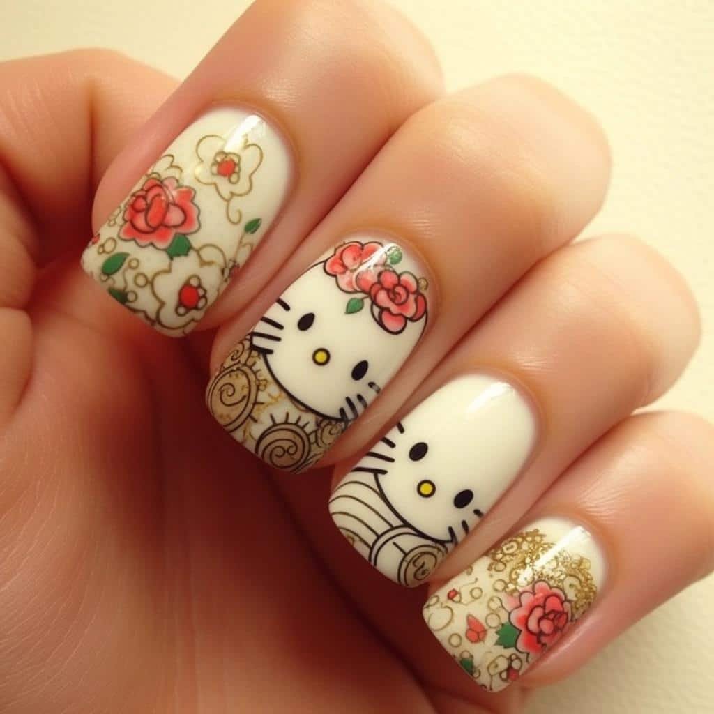 Hello Kitty Nail Art Nail Wrap YM1021 - chichicho~