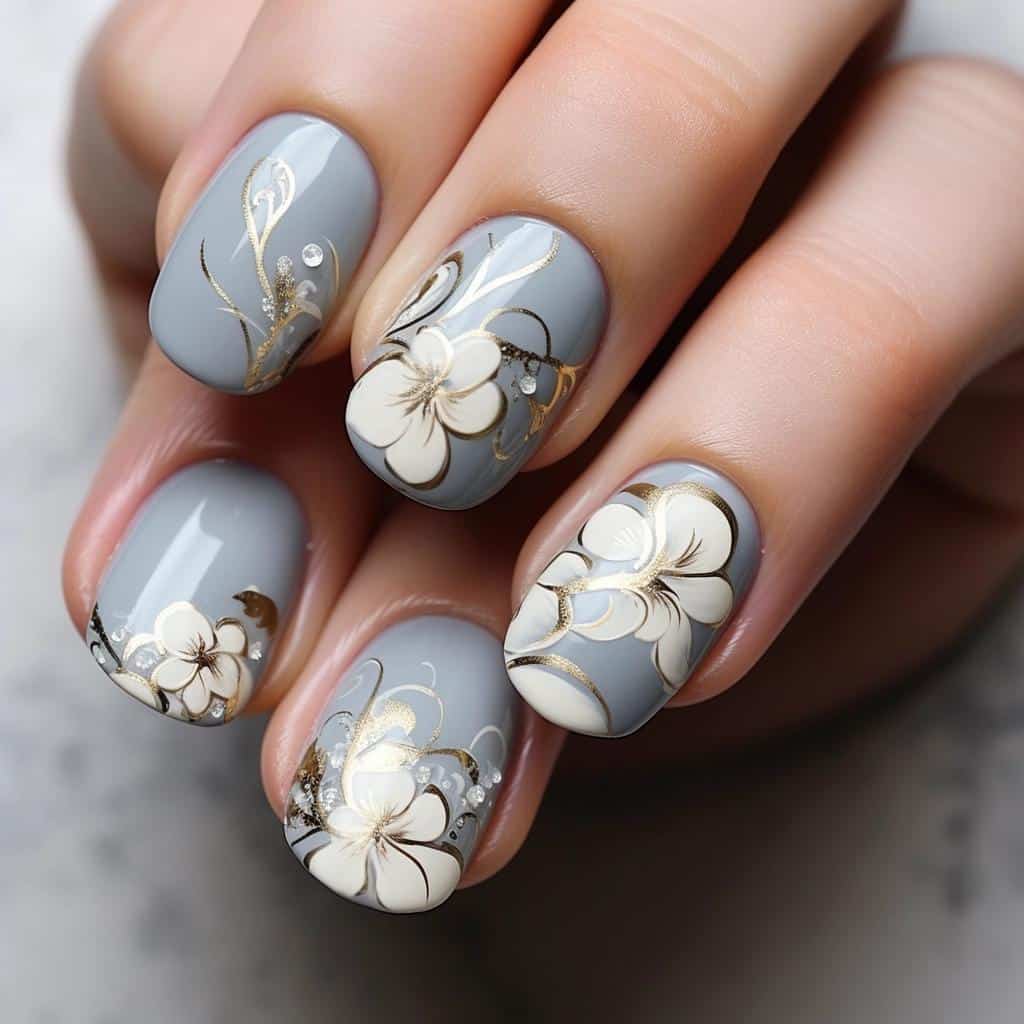 27 Best Holiday Nail Art Designs : Candy Cane Snowflake and Present Red  Christmas Nails