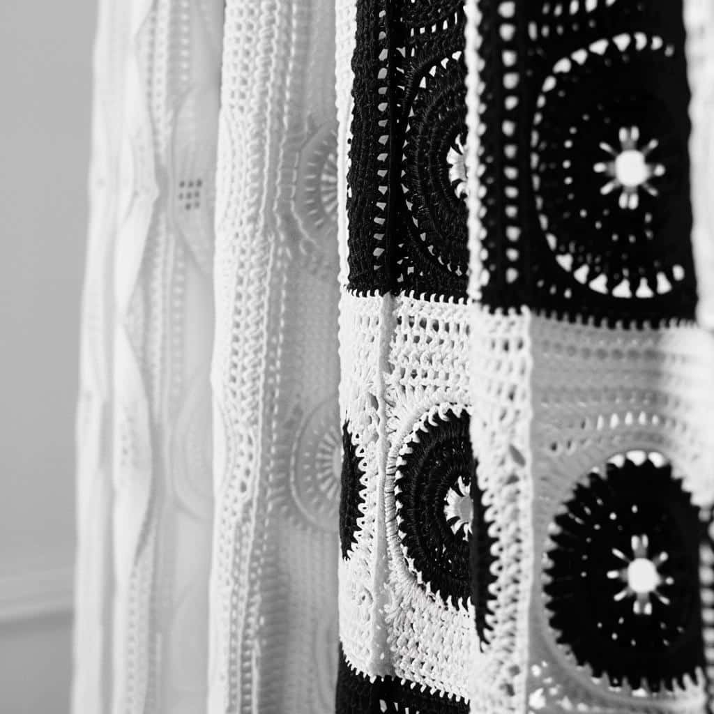 black-and-white-shower-curtain