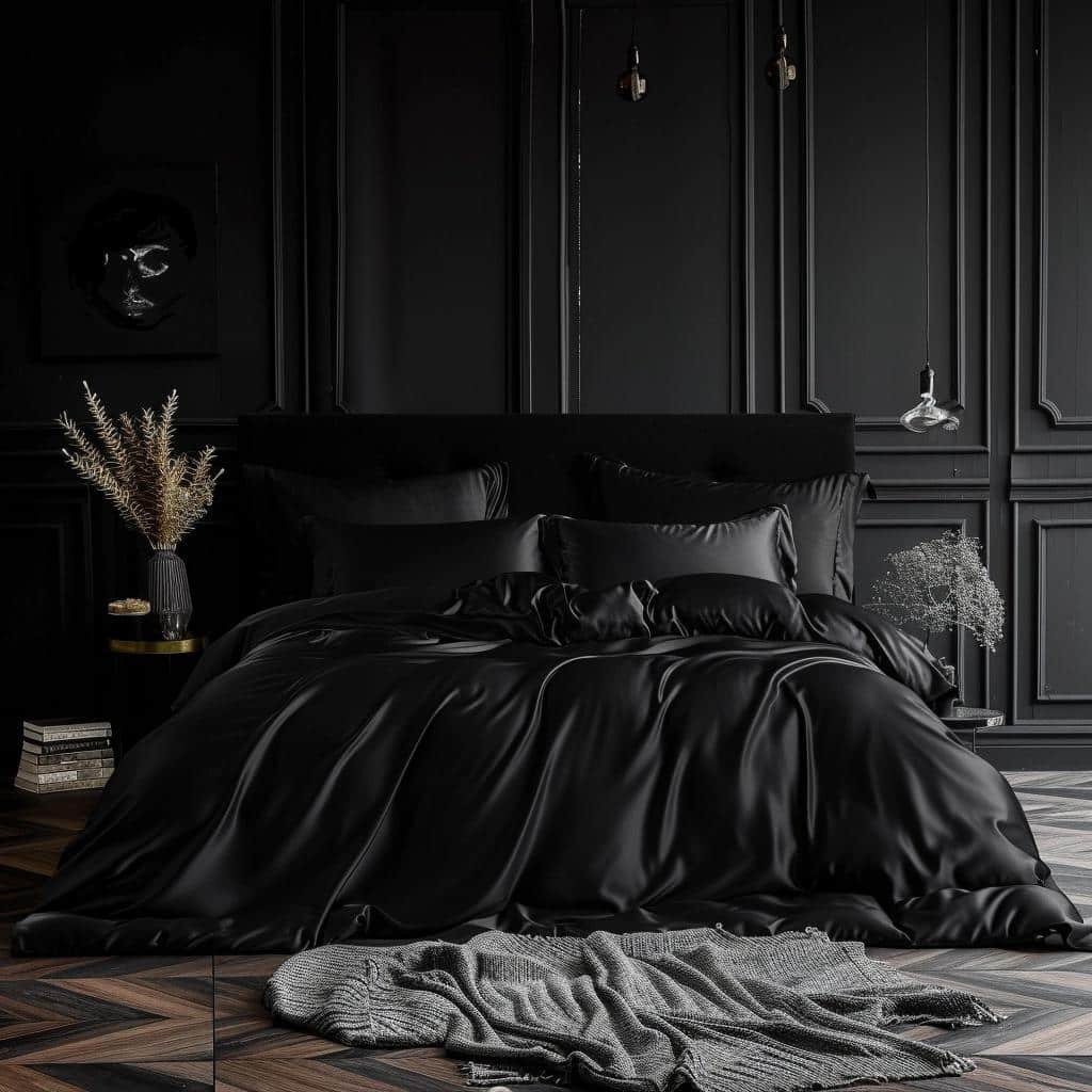 black-bed-sheets