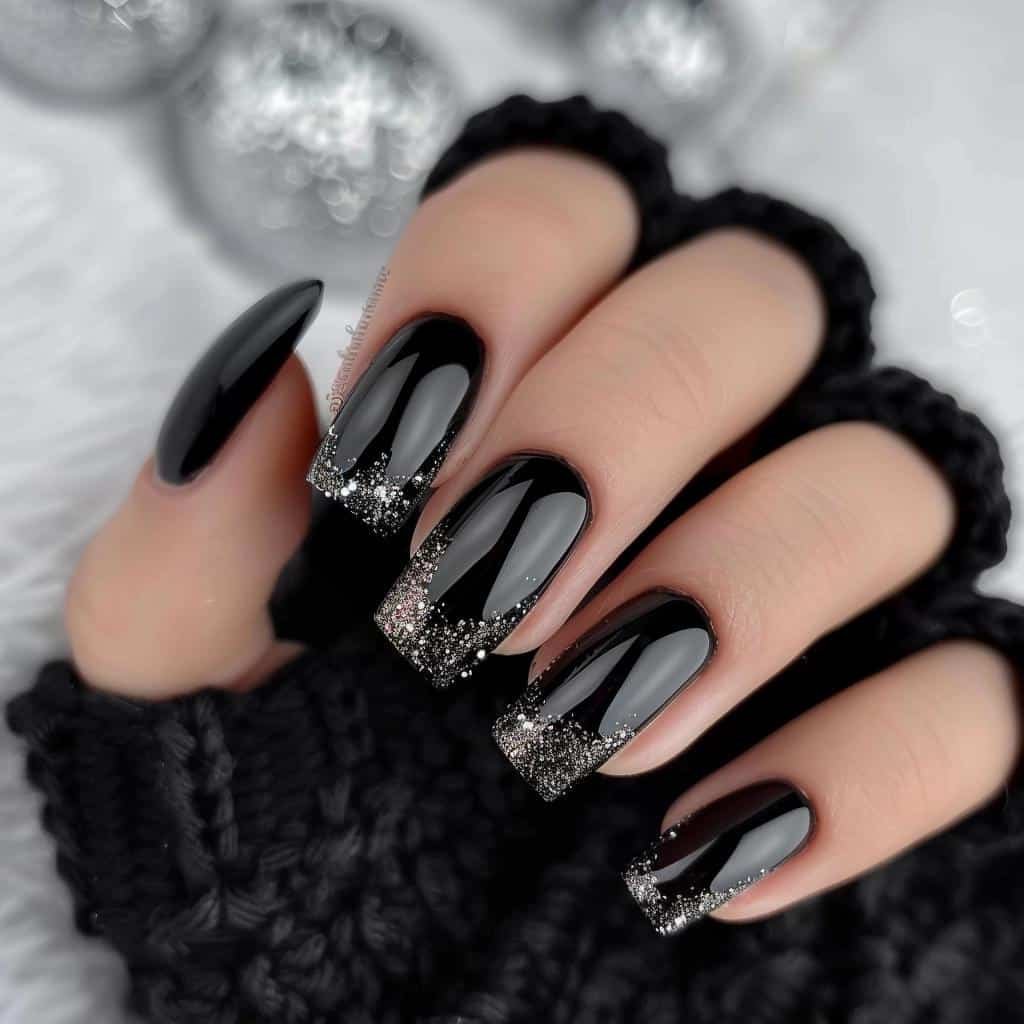 black-nails-with-glitter-photos-of-perfect
