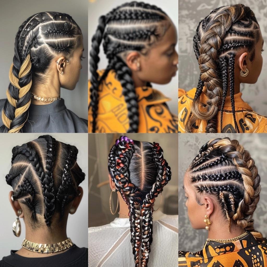 different-colored-braids