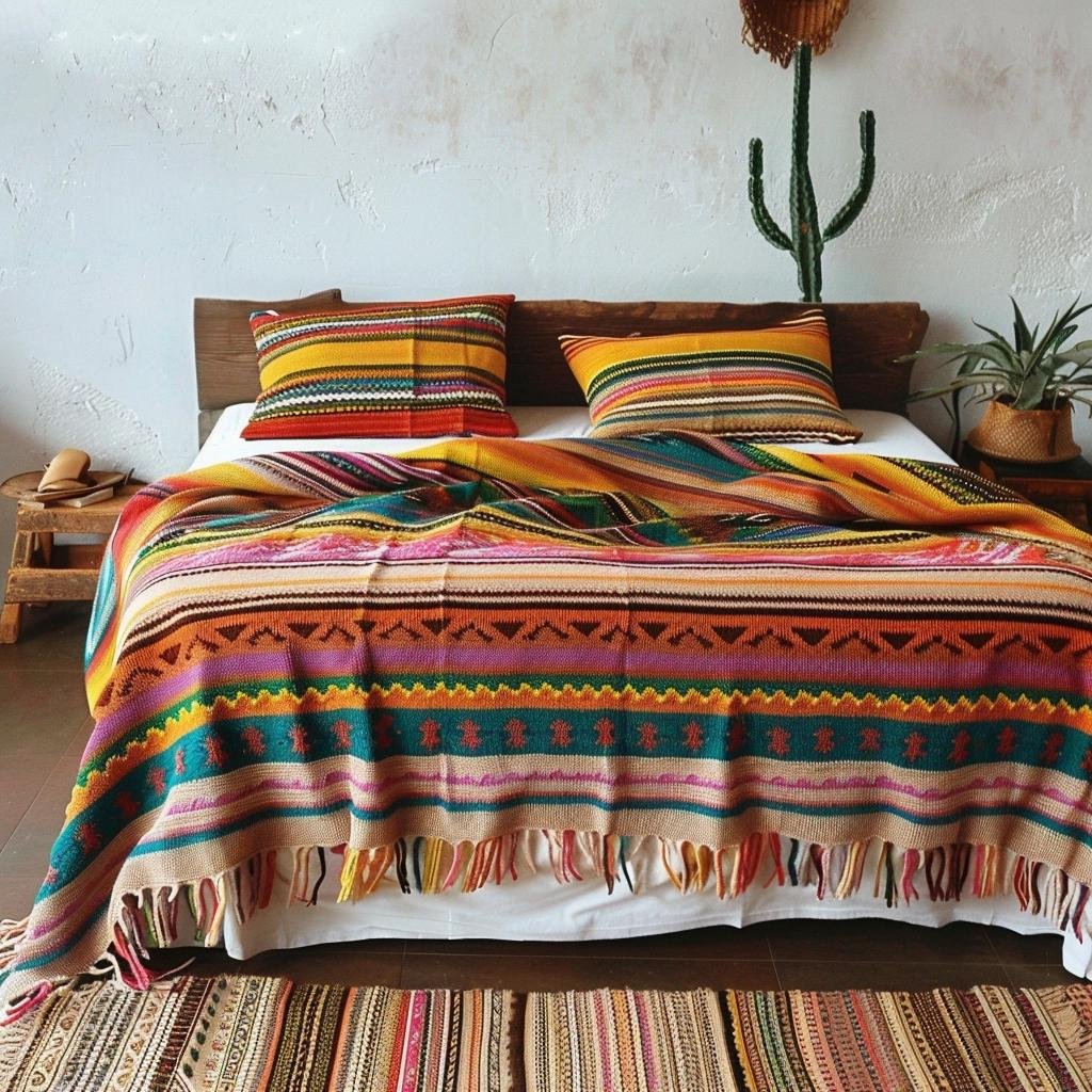 Cozy Up To The Unexpected Transformations Of Traditional Mexican Blankets In 2023.