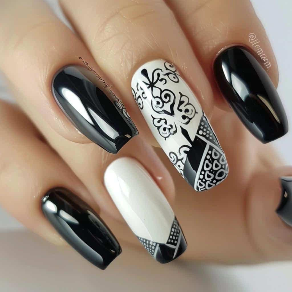 5 Chic Black and White Nail Designs for Any Occasion
