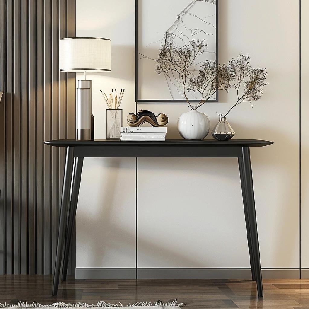 7 Elegant Black Console Tables for Tiny Areas
