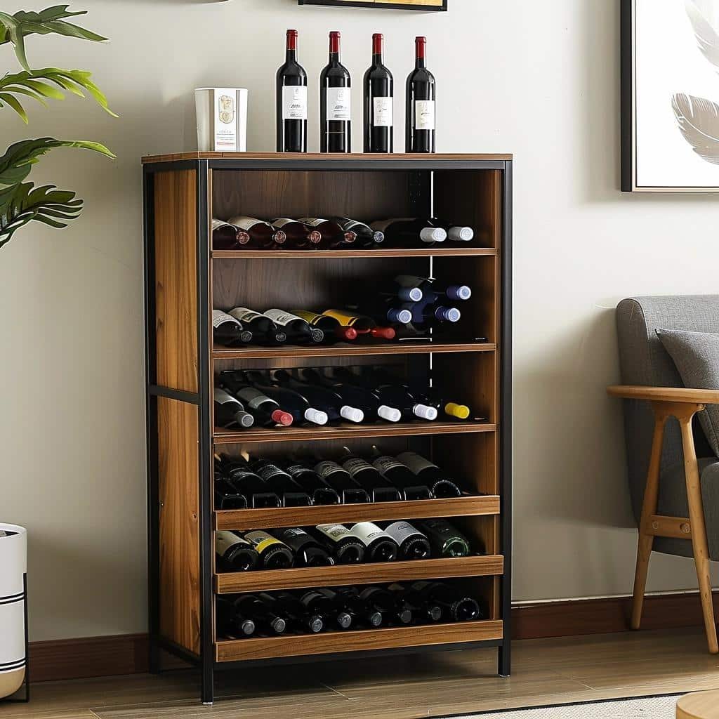 7 Space-Saving Wine Rack Cabinets for Tiny Rooms