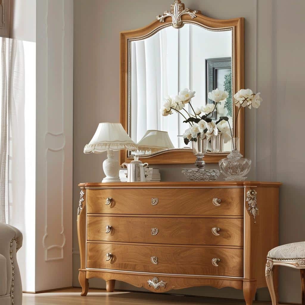 Bedroom Dresser with Mirror: Combining Functionality with Elegance