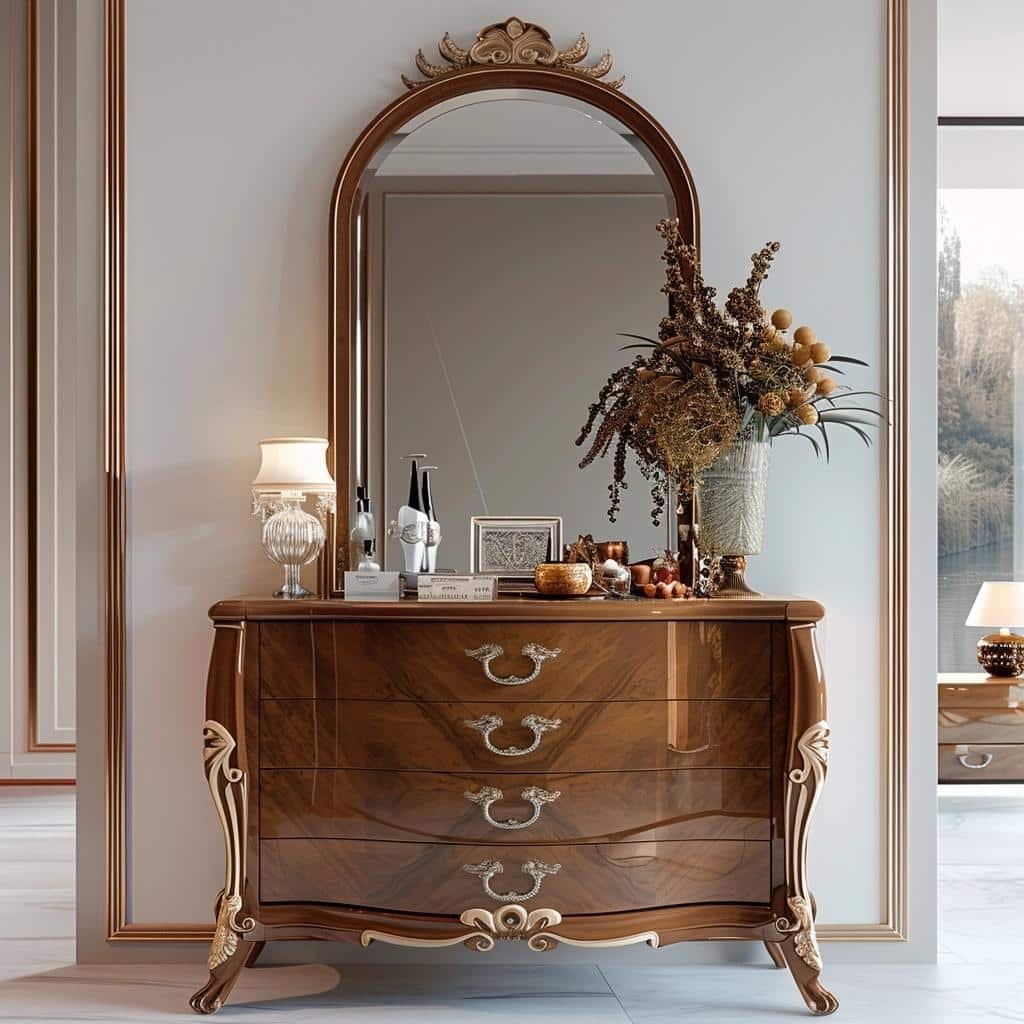Bedroom Dresser with Mirror: Combining Functionality with Elegance