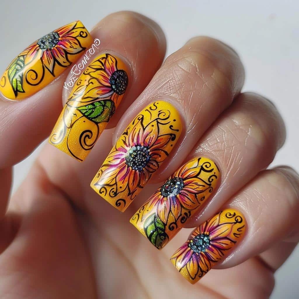 brighten-up-your-look-with-these-sunny-yellow-nail-designs