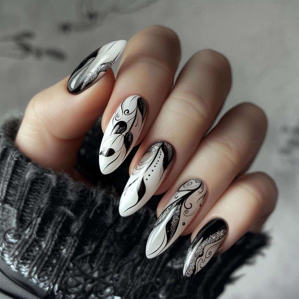 Classic Black and White Nail Designs for a Timeless Look