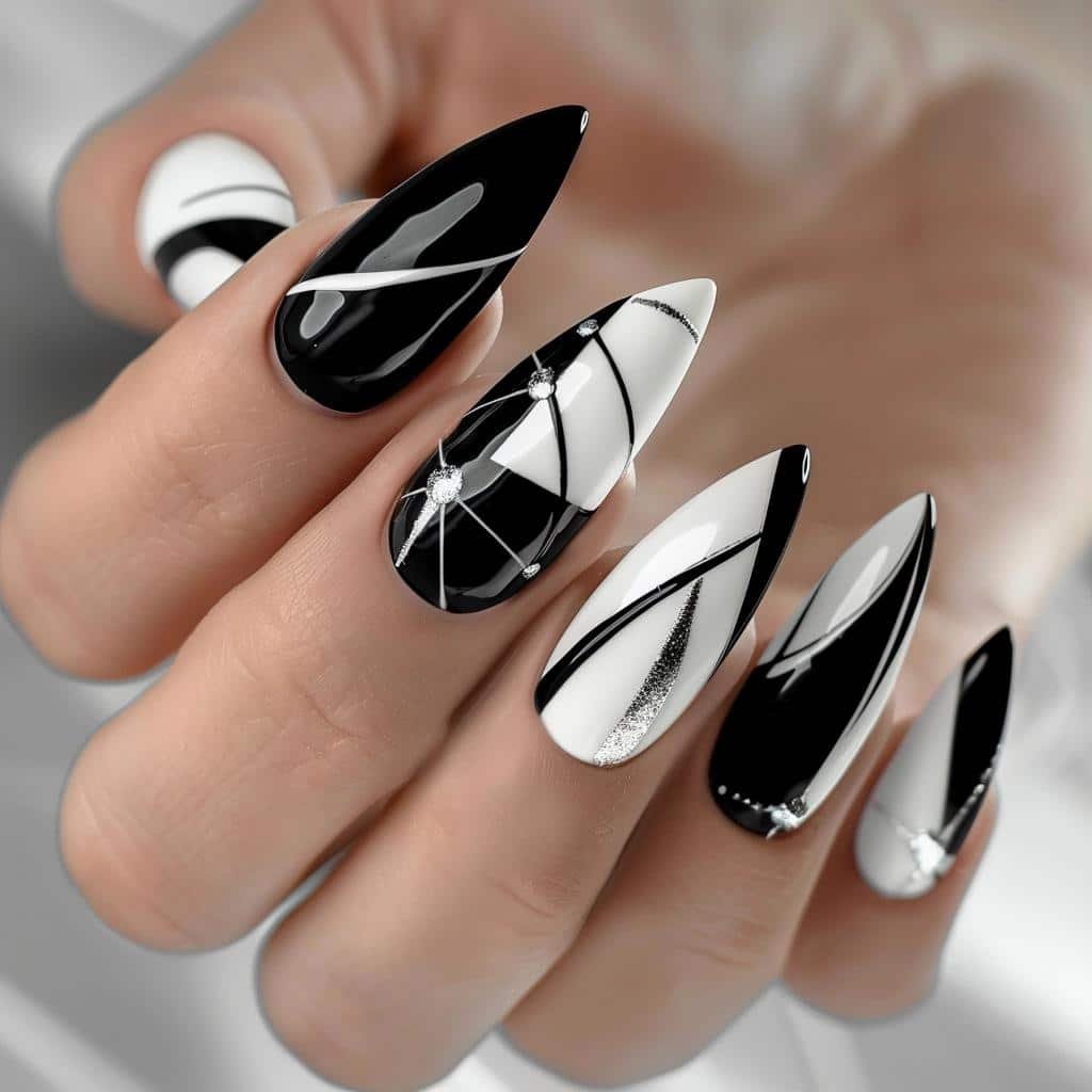 creating-striking-contrasts-with-black-and-white-nail-designs
