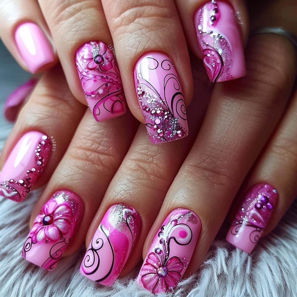 Discover the Latest Trends in Pink Nail Designs