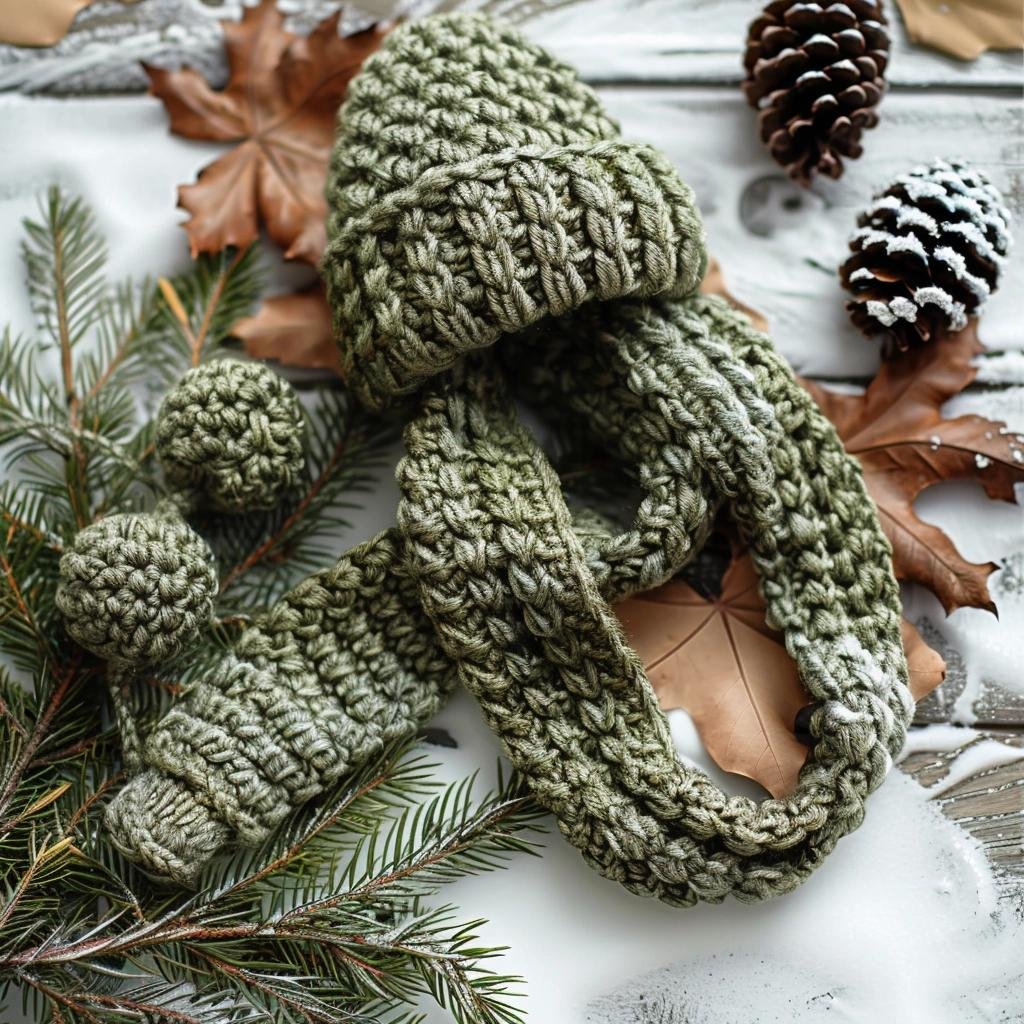 Moss Stitch Crochet Patterns for Cozy Winter Accessories