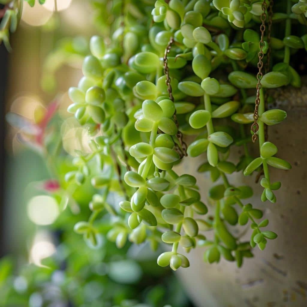 Thriving Indoors: The String of Pearls Succulent's Unexpected Transformation in 2024.