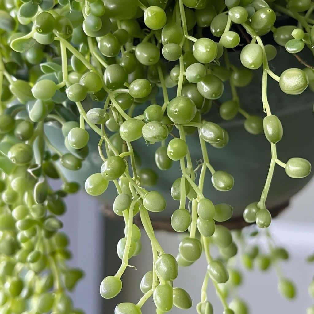 Thriving Indoors: The String of Pearls Succulent's Unexpected Transformation in 2024.