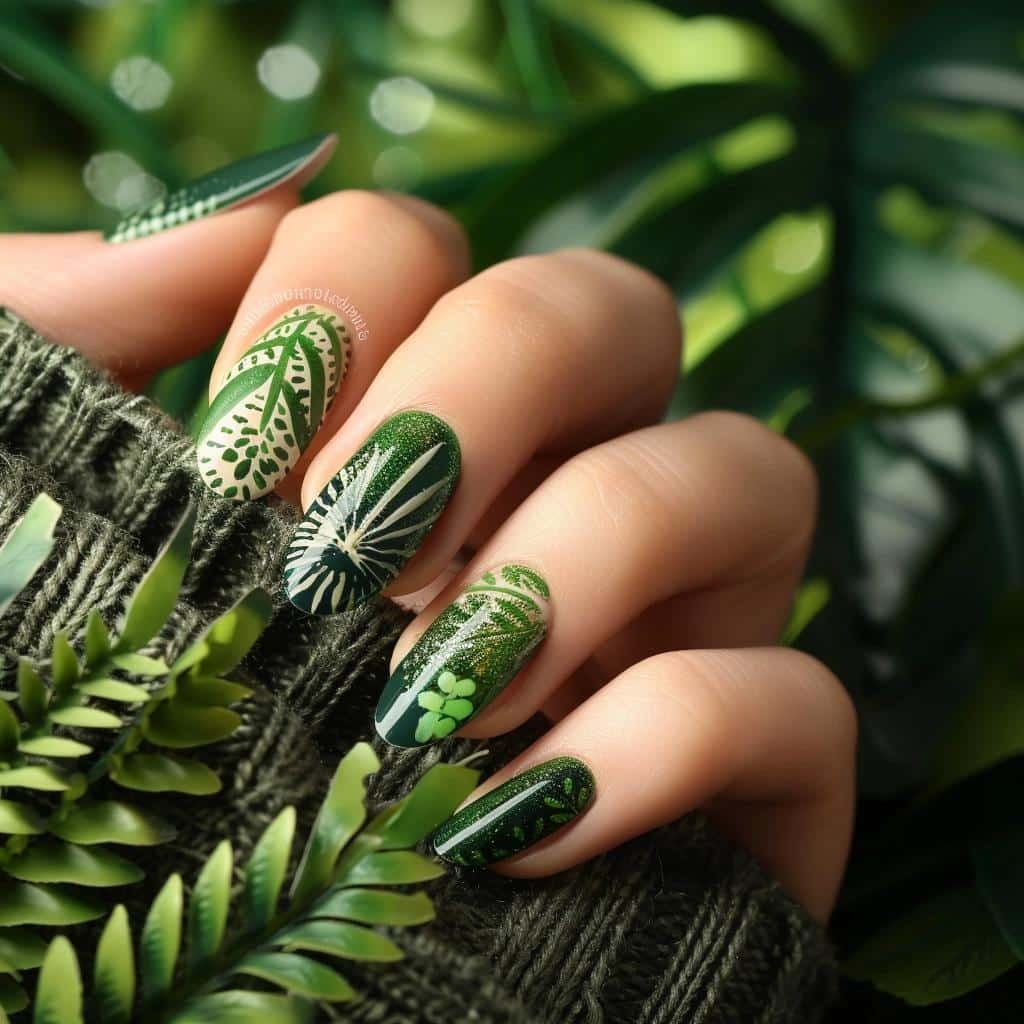 Vibrant and Earthy Green Nail Designs for Every Season