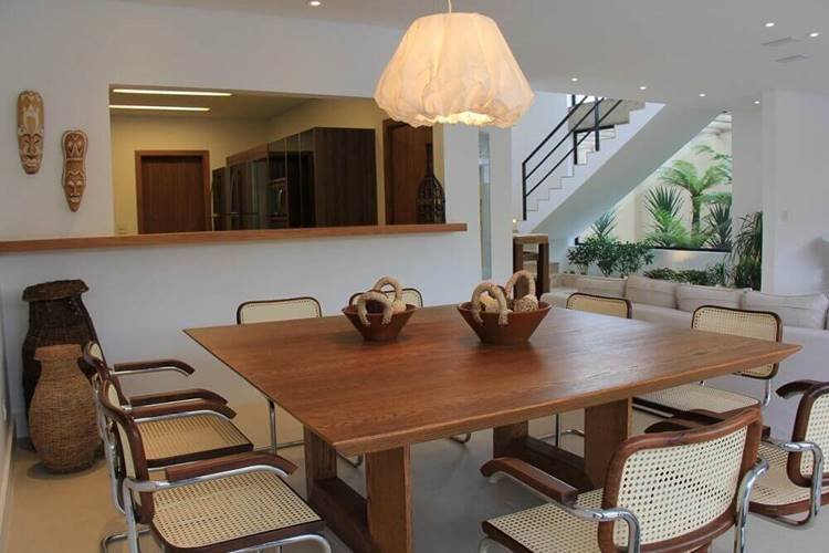 Innovative chandelier for dining room with unique design.