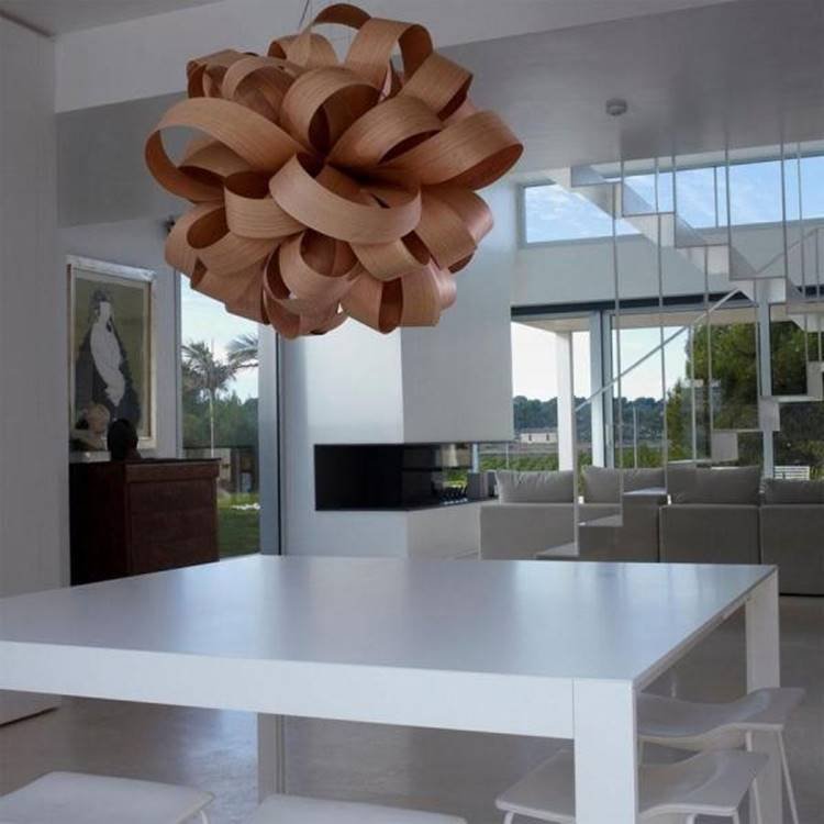 Rectangular crystal chandelier for dining room.