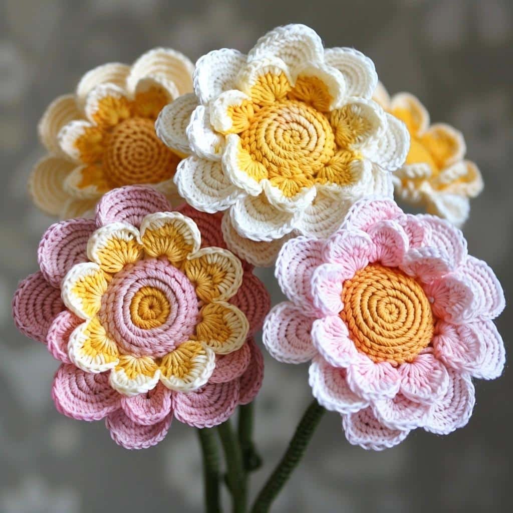 3-beautiful-crochet-flower-bouquets