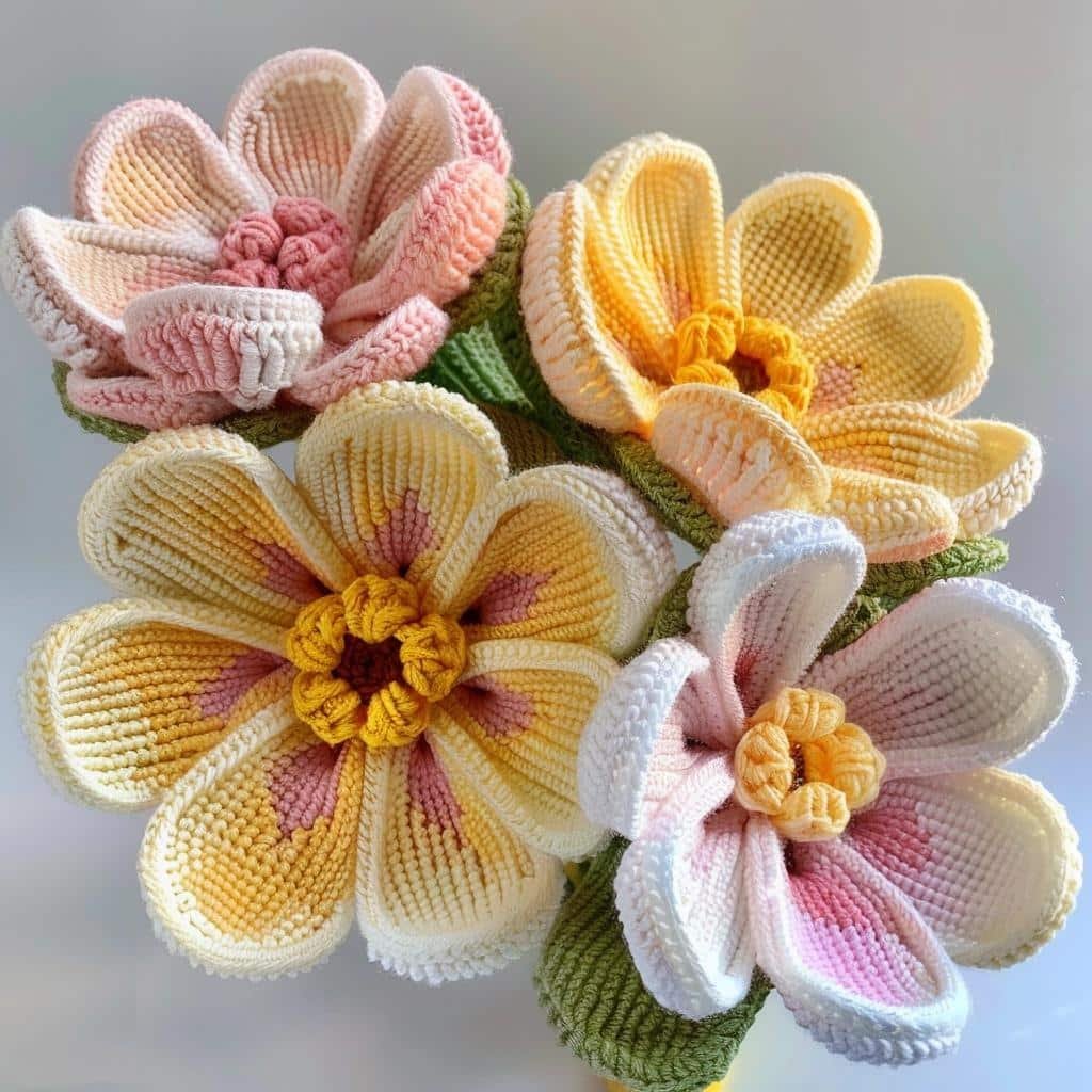 3-beautiful-crochet-flower-bouquets