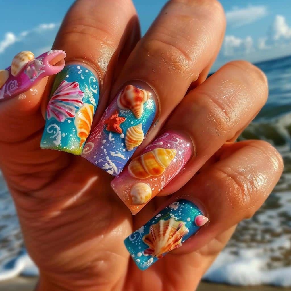 3 Easy Beach Nails Designs You Can Do at Home