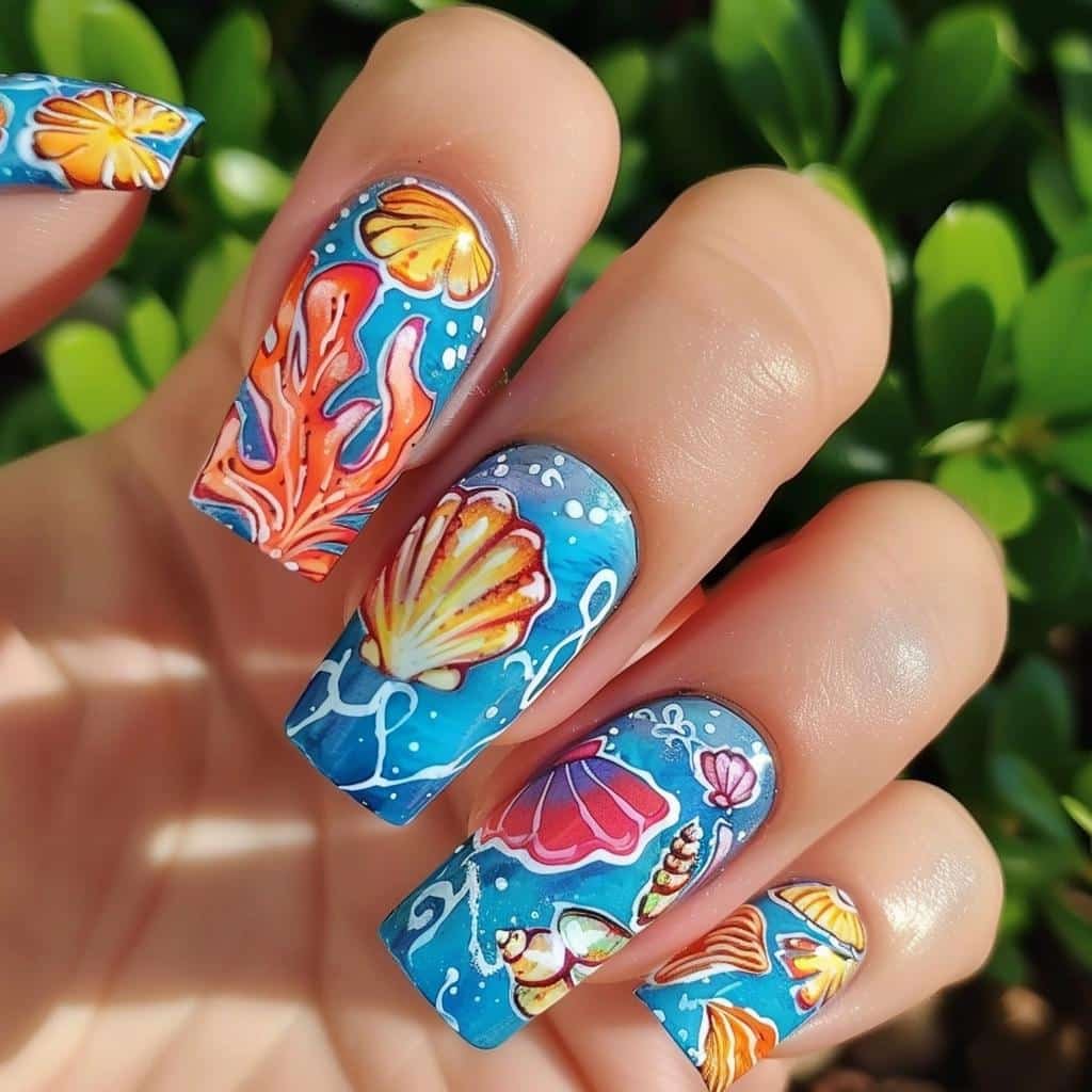 3 Easy Beach Nails Designs You Can Do at Home