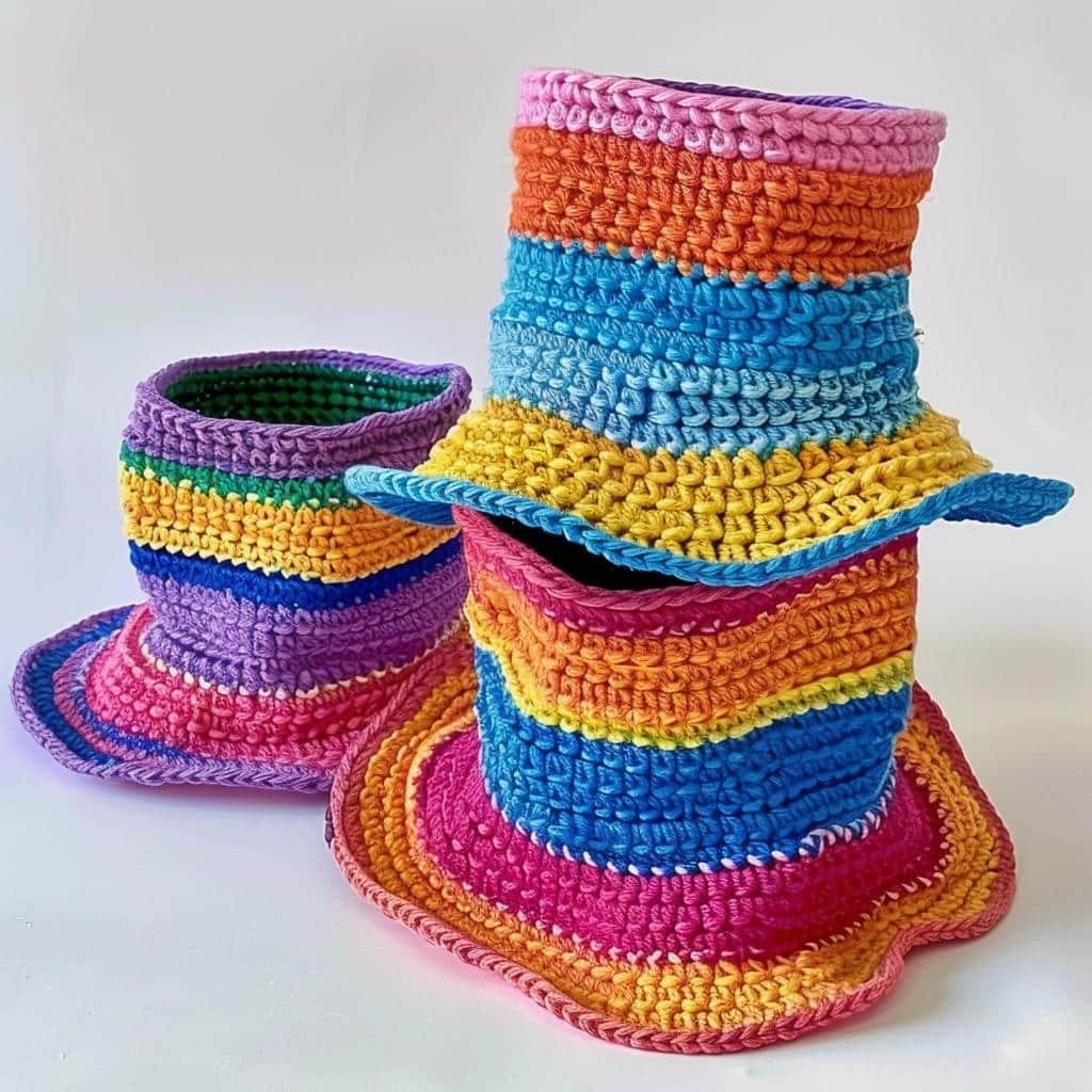 3-fun-color-combinations-for-crochet-bucket-hats