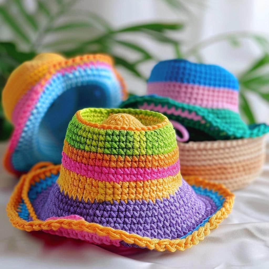 3-fun-color-combinations-for-crochet-bucket-hats