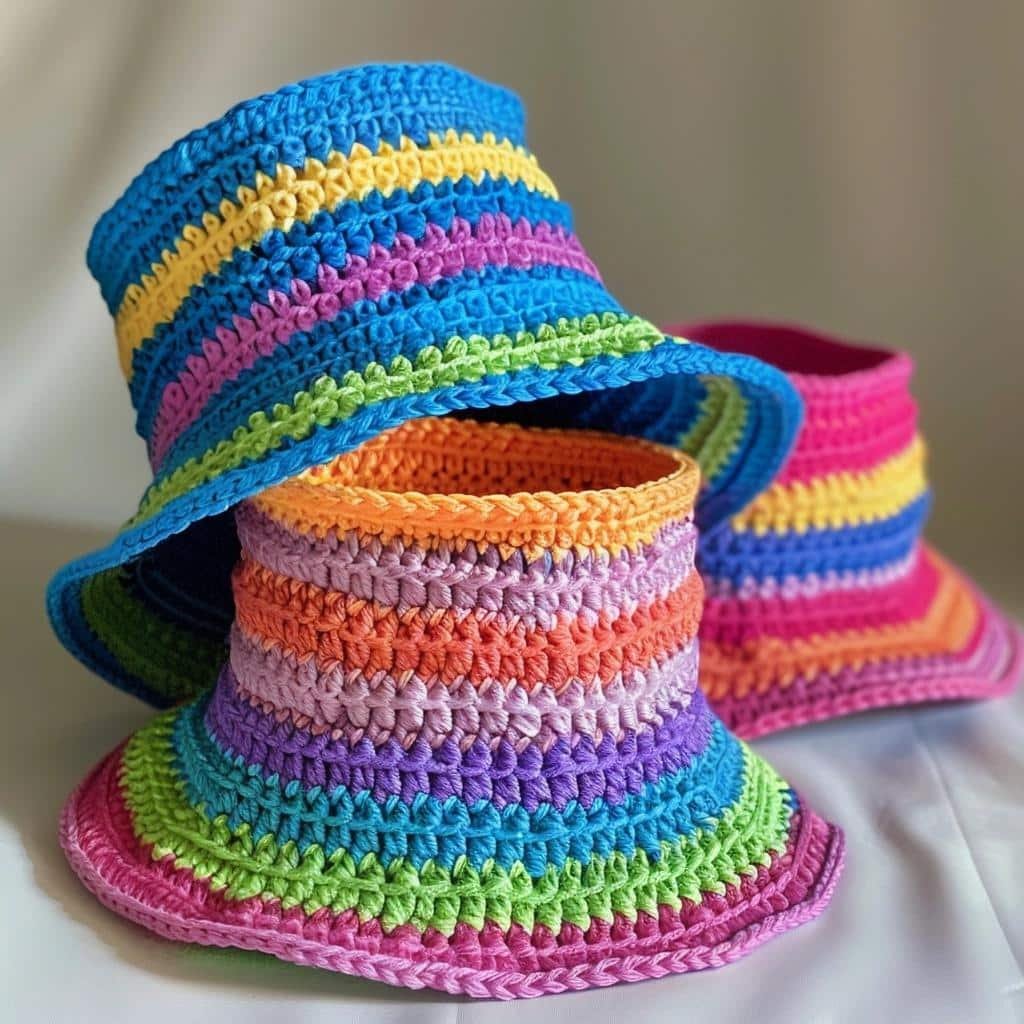 3-fun-color-combinations-for-crochet-bucket-hats