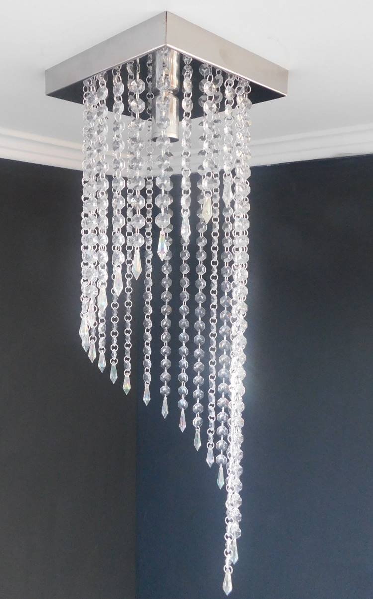 Stunning crystal pendant for dining room.