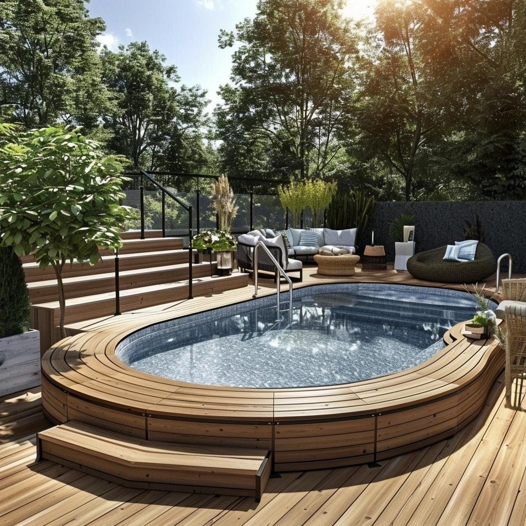 5 Budget-Friendly Above Ground Pool Deck Ideas