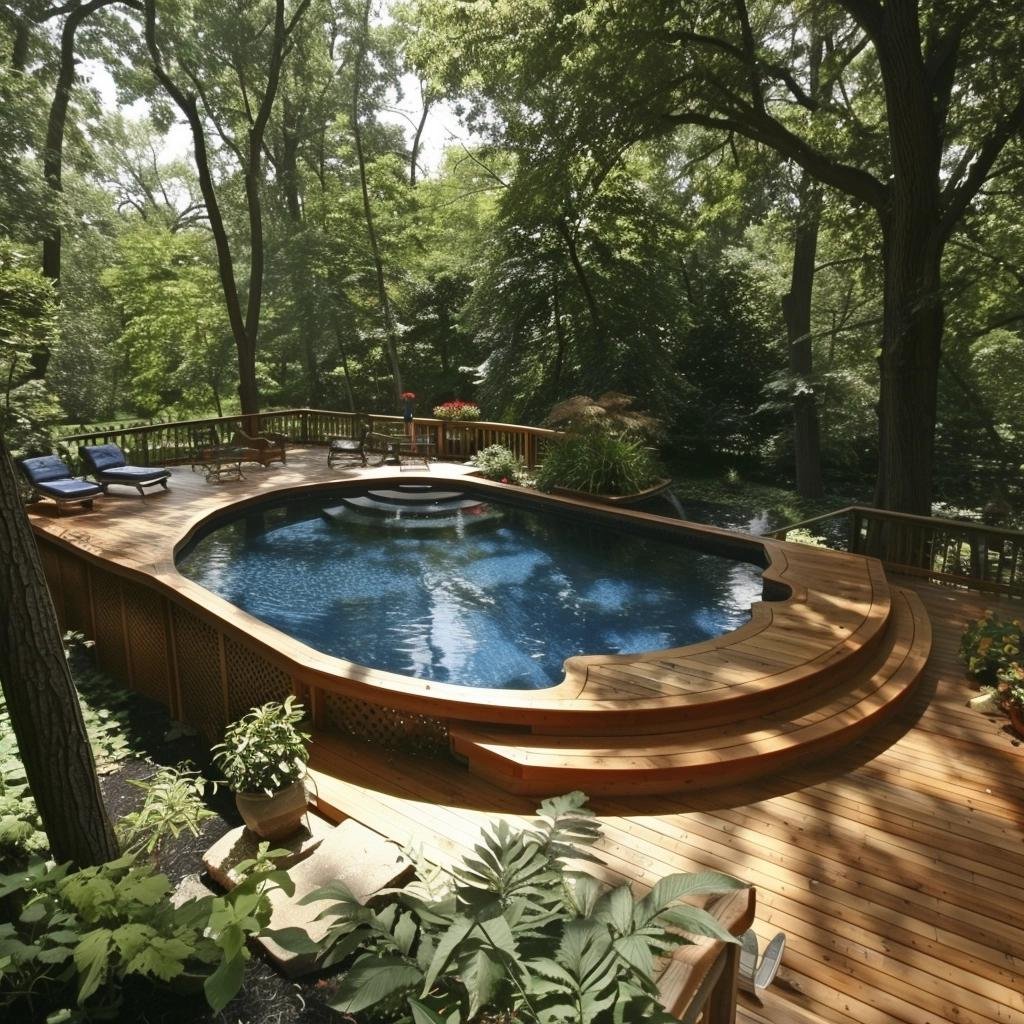 5 Budget-Friendly Above Ground Pool Deck Ideas