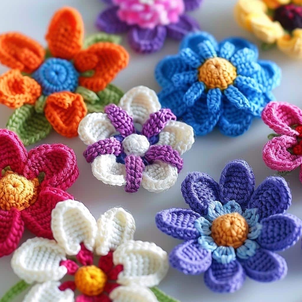 5-quick-and-easy-crochet-flower-projects
