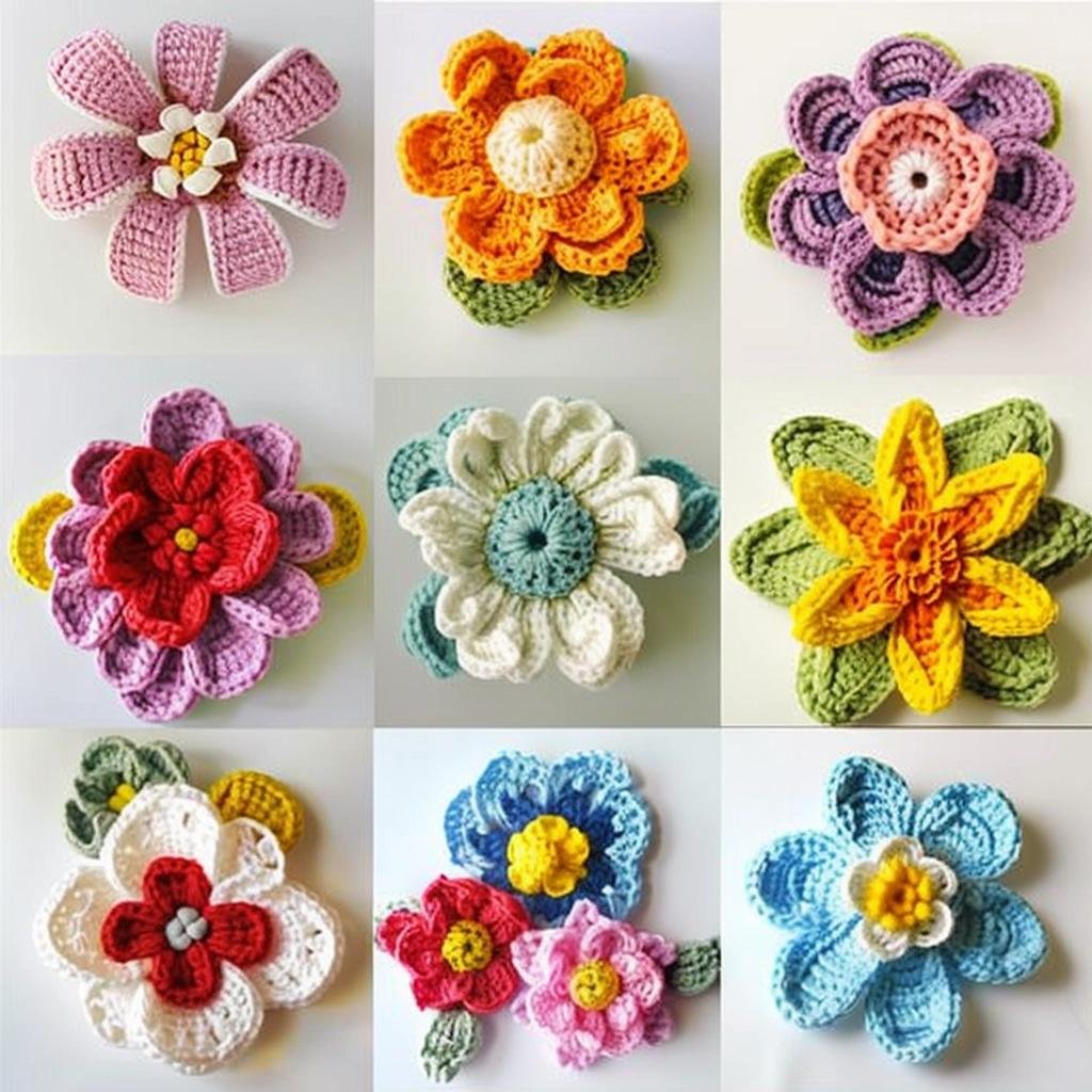 5-quick-and-easy-crochet-flower-projects