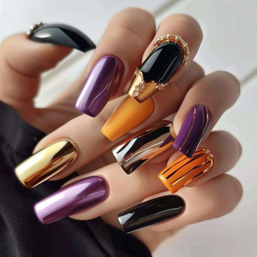 5-trendy-short-coffin-nails-designs-to-try