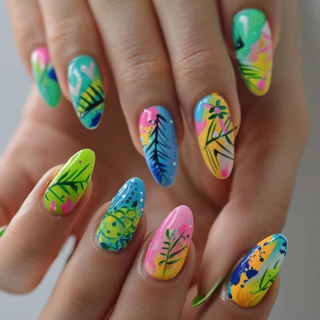 5-vibrant-bright-summer-nails-designs