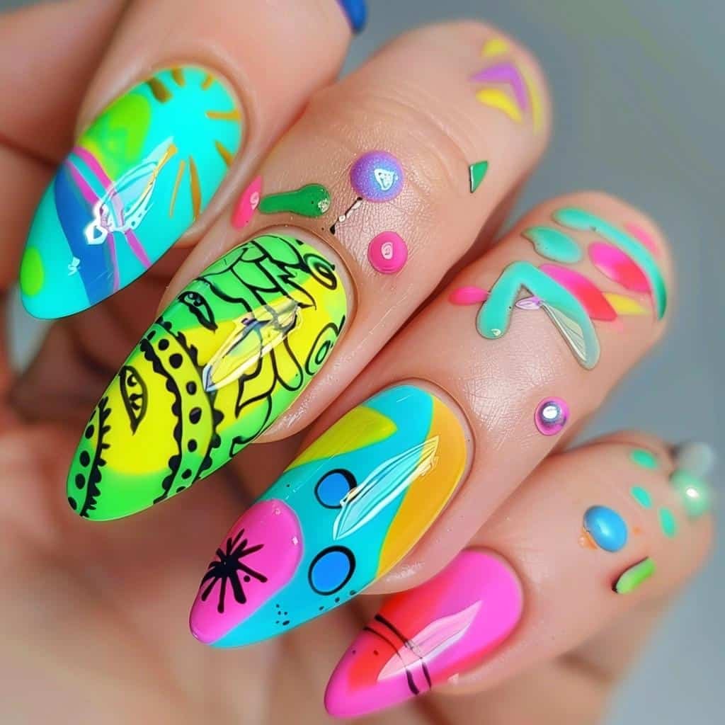 5-vibrant-bright-summer-nails-designs