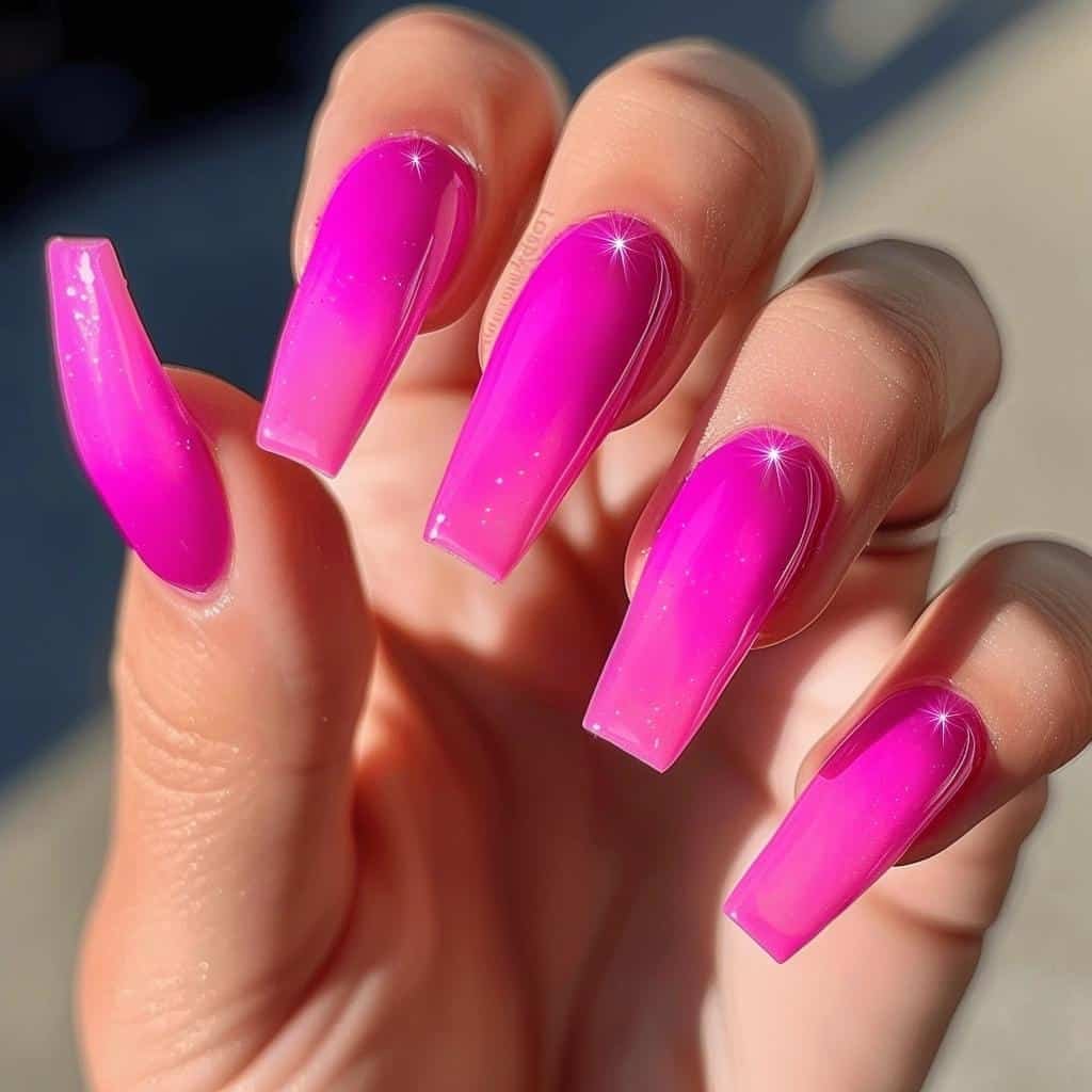 7 Trendy Pink Coffin Nails for 2024