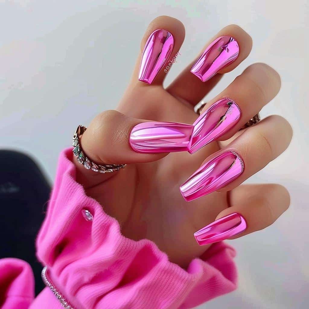 7 Trendy Pink Coffin Nails for 2024