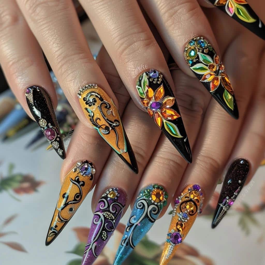 7 Trendy Stiletto Nail Designs for 2024 - Módulo21 American