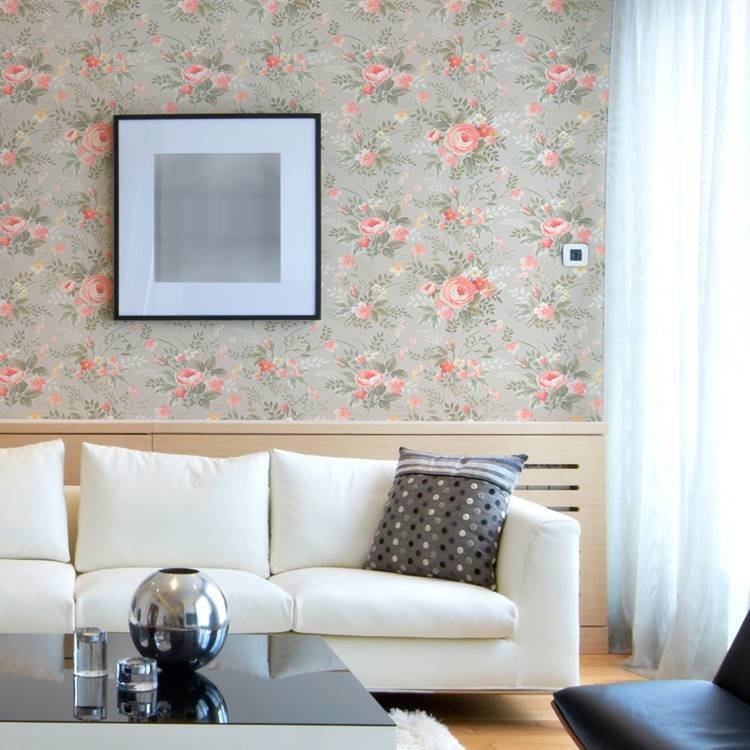 16. For those seeking floral wallpaper inspiration, here