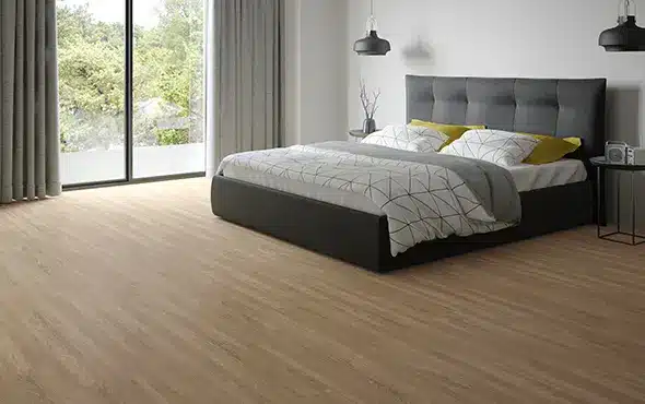 Laminated flooring has an affordable price but cannot be exposed to humidity – Photo: Durafloor