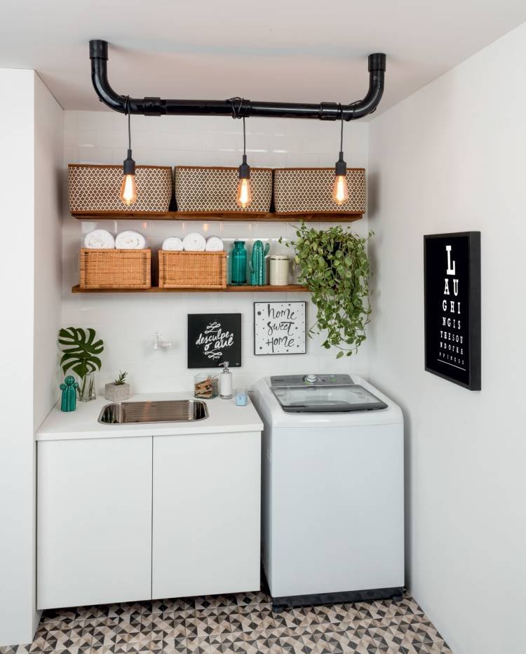 A compact backyard laundry perfect for small spaces and multiple uses.