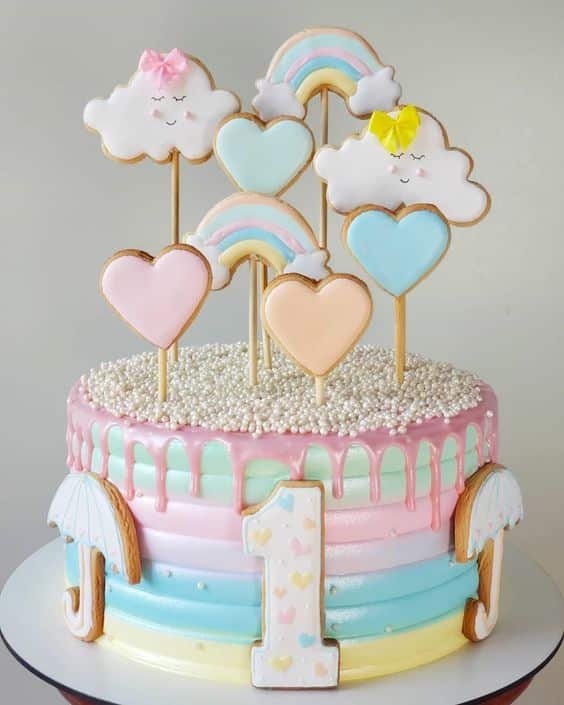 The rainbow cake has been increasingly present when we think about children