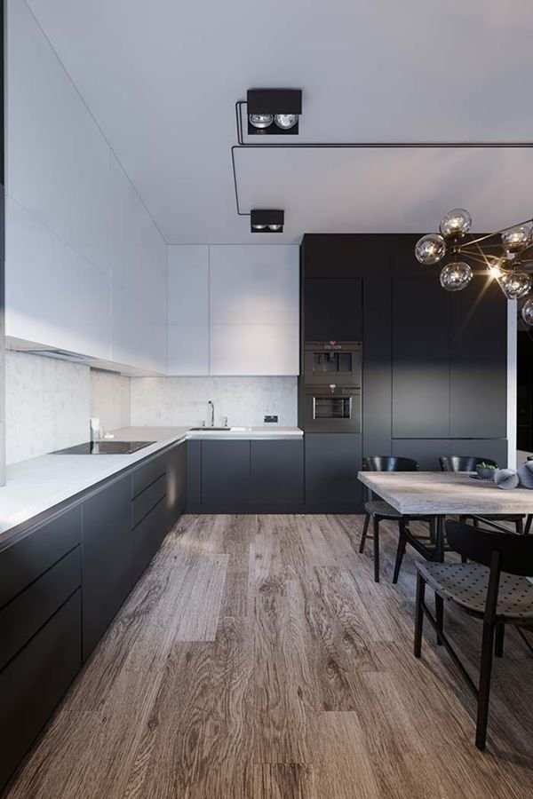 17. Custom cabinetry for large kitchens provides a cozy feel without constricting space.