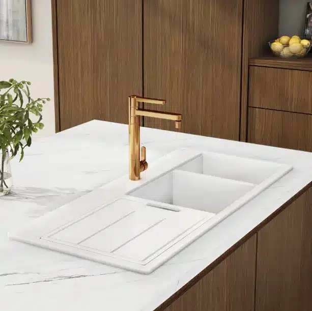 Torneira prática, focando em funcionalidade e design.